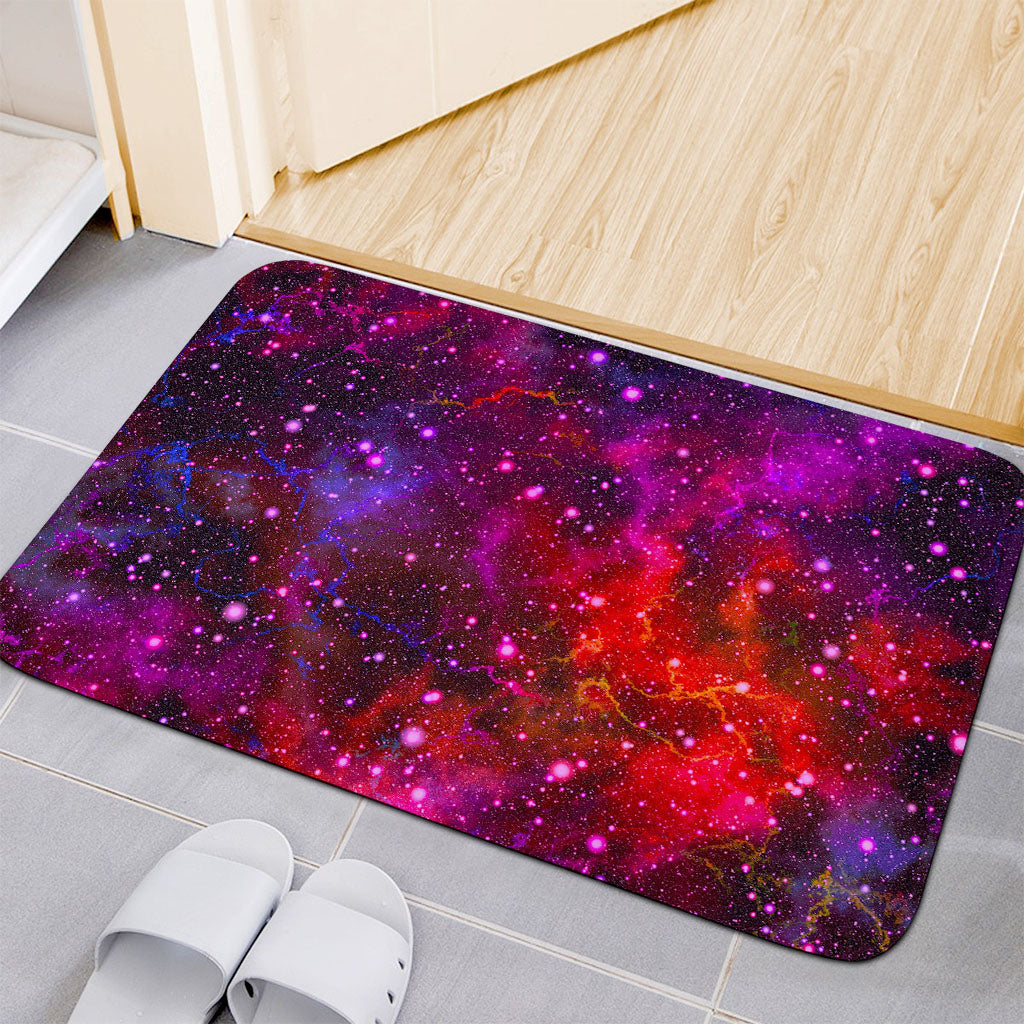 Purple Dark Galaxy Space Print Indoor Door Mat