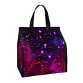 Purple Dark Galaxy Space Print Insulated Lunch Tote