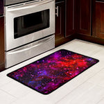 Purple Dark Galaxy Space Print Kitchen Mat