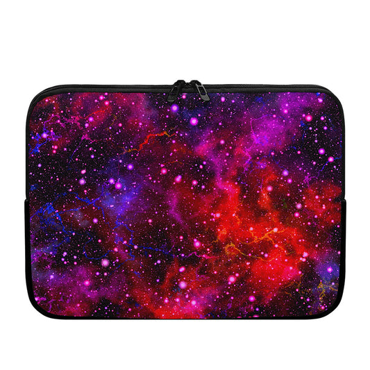 Purple Dark Galaxy Space Print Laptop Sleeve
