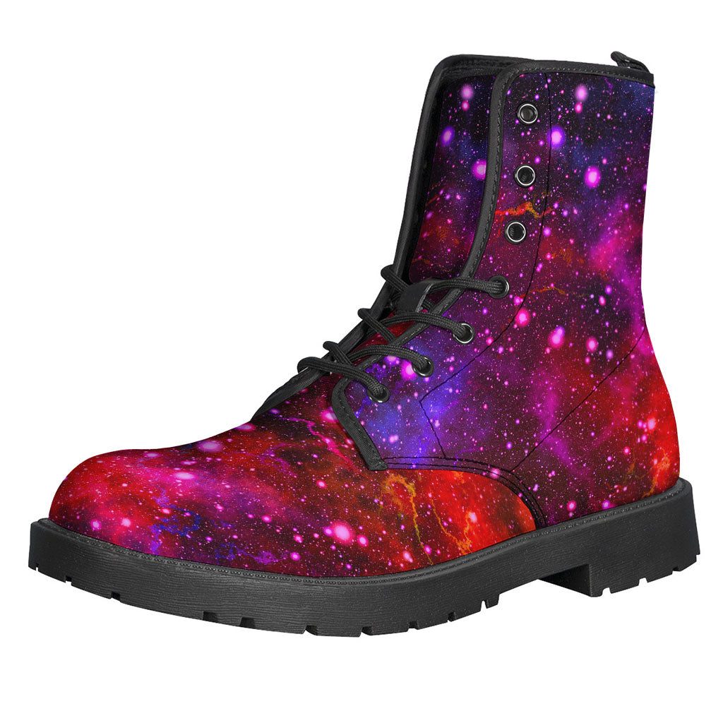 Purple Dark Galaxy Space Print Backpack
