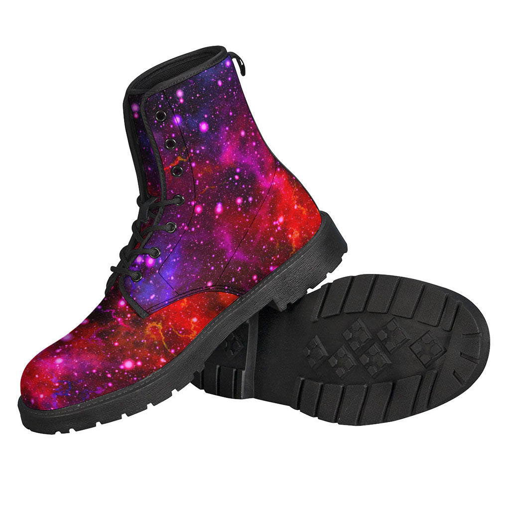 Purple Dark Galaxy Space Print Backpack