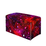 Purple Dark Galaxy Space Print Leather Tissue Box Cover