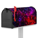 Purple Dark Galaxy Space Print Mailbox Cover