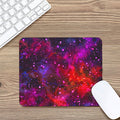 Purple Dark Galaxy Space Print Mouse Pad