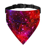 Purple Dark Galaxy Space Print Over The Collar Dog Bandana