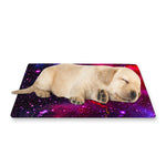Purple Dark Galaxy Space Print Pet Cooling Mat Cover