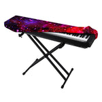 Purple Dark Galaxy Space Print Piano Keyboard Cover