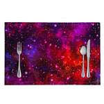 Purple Dark Galaxy Space Print Placemat