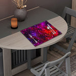 Purple Dark Galaxy Space Print Placemat