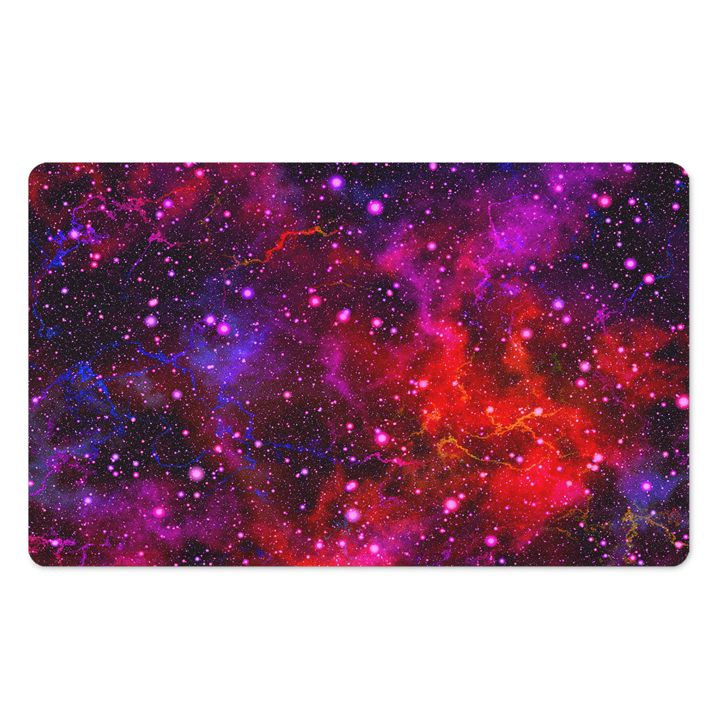 Purple Dark Galaxy Space Print Polyester Doormat