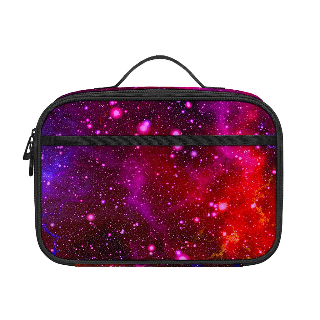 Purple Dark Galaxy Space Print Portable Lunch Bag