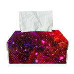 Purple Dark Galaxy Space Print Rectangle Tissue Box Cover