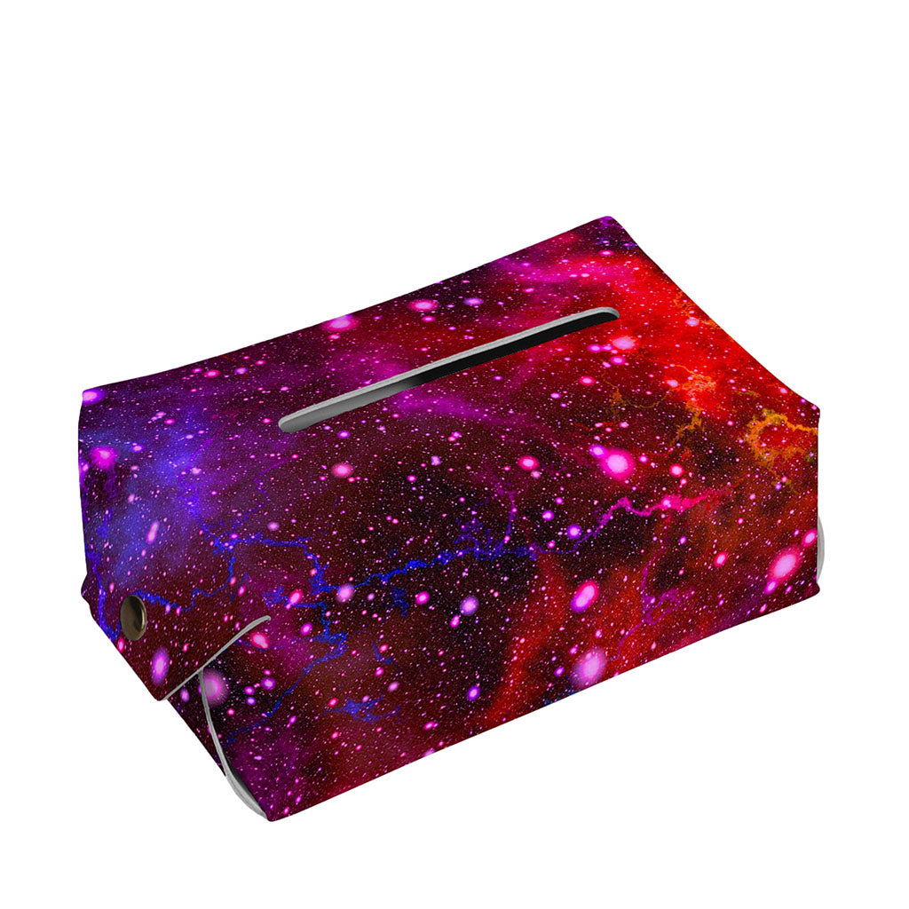 Purple Dark Galaxy Space Print Rectangle Tissue Box Cover