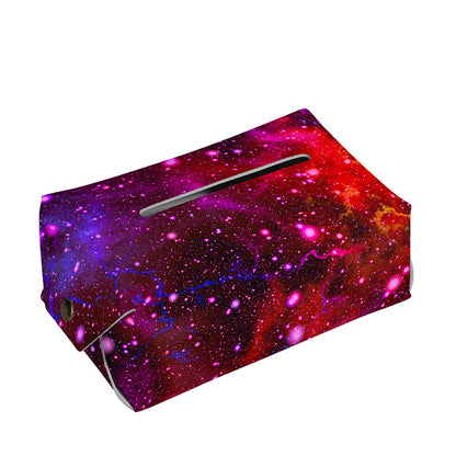 Purple Dark Galaxy Space Print Rectangle Tissue Box Cover