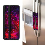 Purple Dark Galaxy Space Print Refrigerator Handle Covers