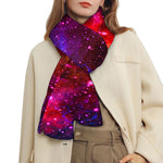 Purple Dark Galaxy Space Print Scarf