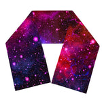 Purple Dark Galaxy Space Print Scarf