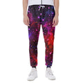 Purple Dark Galaxy Space Print Joggers