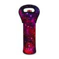 Purple Dark Galaxy Space Print Single Neoprene Wine Tote