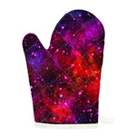 Purple Dark Galaxy Space Print Single Oven Mitt