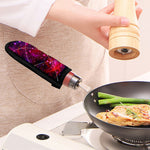 Purple Dark Galaxy Space Print Skillet Handle Cover