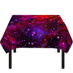 Purple Dark Galaxy Space Print Tablecloth