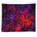 Purple Dark Galaxy Space Print Tapestry