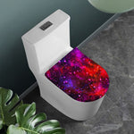 Purple Dark Galaxy Space Print Toilet Lid Cover