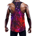 Purple Dark Galaxy Space Print Training Tank Top