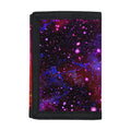 Purple Dark Galaxy Space Print Trifold Wallet