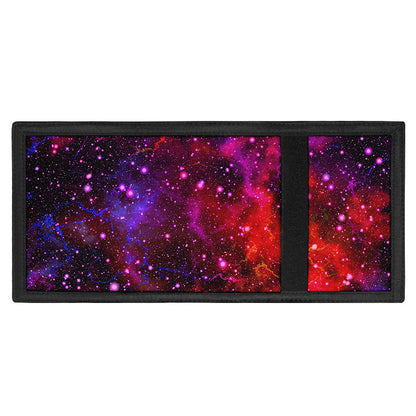 Purple Dark Galaxy Space Print Trifold Wallet