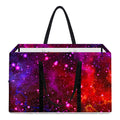 Purple Dark Galaxy Space Print Utility Tote Bag