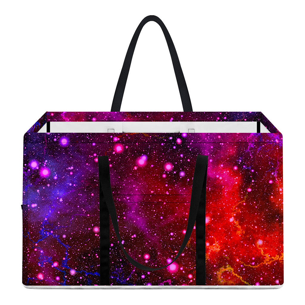 Purple Dark Galaxy Space Print Utility Tote Bag