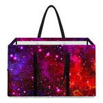 Purple Dark Galaxy Space Print Utility Tote Bag