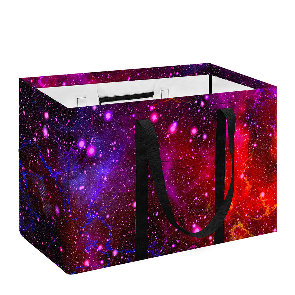 Purple Dark Galaxy Space Print Utility Tote Bag