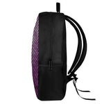 Purple Disco Lights Pattern Print 17 Inch Backpack