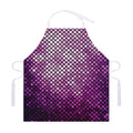 Purple Disco Lights Pattern Print Adjustable Apron