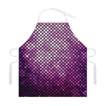 Purple Disco Lights Pattern Print Adjustable Apron