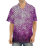 Purple Disco Lights Pattern Print Aloha Shirt