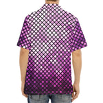 Purple Disco Lights Pattern Print Aloha Shirt