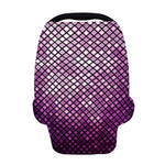 Purple Disco Lights Pattern Print Baby Seat Cover