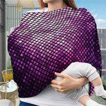 Purple Disco Lights Pattern Print Baby Seat Cover