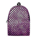 Purple Disco Lights Pattern Print Backpack