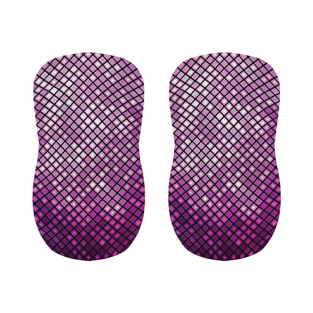 Purple Disco Lights Pattern Print Bar Stool Covers