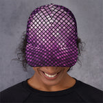 Purple Disco Lights Pattern Print Baseball Cap