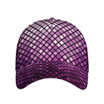 Purple Disco Lights Pattern Print Baseball Cap