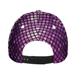 Purple Disco Lights Pattern Print Baseball Cap