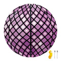 Purple Disco Lights Pattern Print Basketball