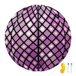 Purple Disco Lights Pattern Print Basketball